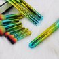 10Pcs Makeup Yellow Green Kits Brushes Cosmetics Brush Tool Use Lady Girl Need