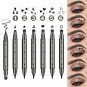 6Pcs Eyeliner Stamp Waterproof Long Lasting Liquid Eye Pen Makeup Tool Kit