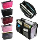 Women Multi-Pocket Insert Makeup Cosmetic Bag Big Handbag Storage Organizer Tidy