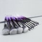 10pcs/Set Makeup Brushes Set Eyebrow Brushes Crystal Handle Cosmetic Brushes Kit