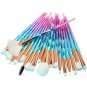 20Pcs Diamond Makeup Brushes Set Powder Foundation Blending Eye shadow Lip Blush