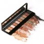 10 Colors Makeup Matte Shimmer Eye Shadow With Mirror Eye Shadow Sponge GCOM