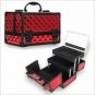 Makeup Organizer Aluminum Storage Button Lock Suitcase Cosmetic Jewelry Box New