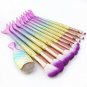 11Pcs Mermaid Makeup Brushes Eyebrow Shadow Face Brush Girl Fashion Use