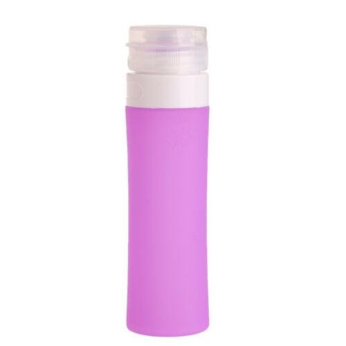 Portable Refillable Silicone Empty Bottle Travel Shampoo Cosmetic Container US