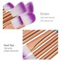 10pcs Rainbow Makeup Brushes Set Eye Shadow Eyebrows Eyelashes Brush Soft Brush