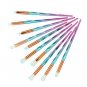 10pcs Rainbow Makeup Brushes Set Eye Shadow Eyebrows Eyelashes Brush Soft Brush