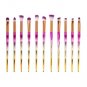 10pcs Rainbow Makeup Brushes Set Eye Shadow Eyebrows Eyelashes Brush Soft Brush