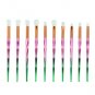 10pcs Rainbow Makeup Brushes Set Eye Shadow Eyebrows Eyelashes Brush Soft Brush