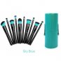 Mini Kabuki Makeup Brushes Sets Kit 10 pcs with Leather Cup Brush Holder SELECT