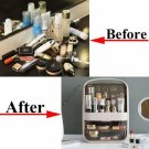 Portable Makeup Cosmetic Bathroom Storage Box Organizer Waterproof Dustproof US