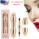 4 in 1 Makeup Brush Set Liquid Foundation Powder Blush Contour Blending Brush
