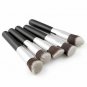 10Pcs Makeup Brush Set Kabuki Foundation Blend Cosmetic Brushes Black Silver US