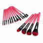16pc Pro Makeup Brushes Set Powder Eyebrow Eyeshadow Eyeliner Lip Brush With Bag