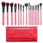 16pc Pro Makeup Brushes Set Powder Eyebrow Eyeshadow Eyeliner Lip Brush With Bag