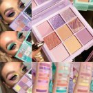 9 Colors Glitter Eyeshadow Eye Shadow Palette & Makeup Cosmetic Brush Set US