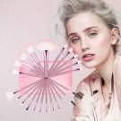 22Pack Makeup Brushes Powder Foundation Eyebrow Brushes Pink Soft Use For Woman