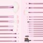 22Pack Makeup Brushes Powder Foundation Eyebrow Brushes Pink Soft Use For Woman