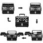 Foldable Aluminum Acrylic Makeup Train Case Jewelry Organizer Storage Lockable