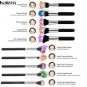 10Pcs Professional Makeup Brushes Tools Cosmetic Face Lip Brush Black Silver BB