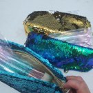 11Pcs/Set Mermaid Beauty Makeup Brushes  Soft Brush Kit in Sequin Lined Pouch