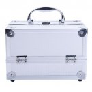 Beauty Aluminum Makeup Trainer Nail Case Jewelry Box Portable Cosmetic Organizer