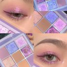 9 Colors Shimmer Glitter Eye Shadow Powder Palette Matte Eyeshadow Womens Makeup