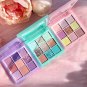 9 Colors Shimmer Glitter Eye Shadow Powder Palette Matte Eyeshadow Womens Makeup