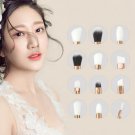 12Pcs Eyes Makeup Brush Tools Eyeshadow Eyebrow Face Set Black Pink Hot Useful