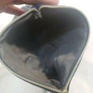 Cosmetics Makeup Bag Black Blue  8x6 NWOT