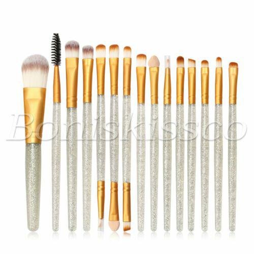 15pcs Makeup Brush Kit Foundation Eyeshadow Eyeliner EyeBrow Concealer Brushes