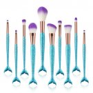 Mermaid Makeup Brush Cosmetic Eyebrow Shadow Contour Cosmetic Brush Set US Brush