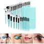 32Pcs Makeup Brushes Face Powder Eyeshadow Lip Brush Amazing Useful Nice Blue