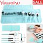 32Pcs Makeup Brushes Face Powder Eyeshadow Lip Brush Amazing Useful Nice Blue