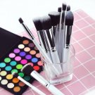 10Pcs Makeup Brush Set Cosmetic Eyeshadow Contour Foundation White Silvery New