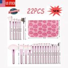 22Pcs Makeup Brushes Powder Foundation Eyebrow Lip Pencil More Styles Useful New
