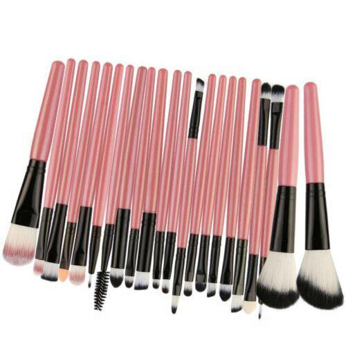 22PCS Makeup Brushes Set Nylon Hair Foundation Eyeshaow Blush Wood Handle