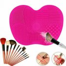 Silicone Makeup Brush Cleaner  Wshing Scrubber Board Cleaning Mat Cosmetic Pad