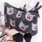 Gray Cat Collage Zippered Lined 8.5"Cosmetic Bag Travel Toilety Pencil Coin Bag
