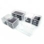Clear Cosmetic Organizer Makeup Box Drawers Case Jewelry Storage 4 Piece