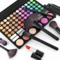 22Pcs Makeup Brushes Powder Foundation Eyebrow Lip Pencil Black With Pouch Bag