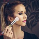 10Pcs Makeup Brushes Crystal Handle Lip Powder Blending Brushes Fashion Use