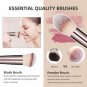 Makeup Brush Set 18 Pcs Premium Synthetic Foundation Powder Concealers