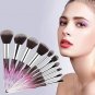 Premium Makeup Brush Set, 10pcs Complete Synthetic Kabuki Eye Shadow Concealer