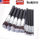 10Pcs Pro Lady Makeup Brushes Colors Cosmetic Blusher Eye Face Foundation US