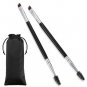 2pcs Angled Eye Brow Brushes Spoolie Brush Black Double End Eyebrow Makeup Tools