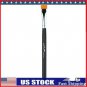 Single Wood Handle Eyebrow Flat Brush Eye Beauty Makeup Cosmetic Pen (Black FL