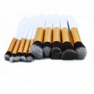 10Pcs Cosmetic Makeup Brush Set Eyebrow Eyeliners Face Kabuki Brush Beuaty Brush