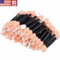 100Pcs Soft Disposable Eye Shadow Applicators Sponge Eye Lip Brush Makeup Tool