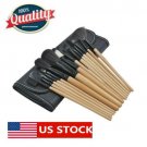 15/18Pcs Pro Makeup Brushes Contour Foundation Eyebrow Eyeliners Face Brush Kit